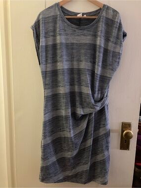 Gap Lightweight Navy and White Summer Dress, Size Large